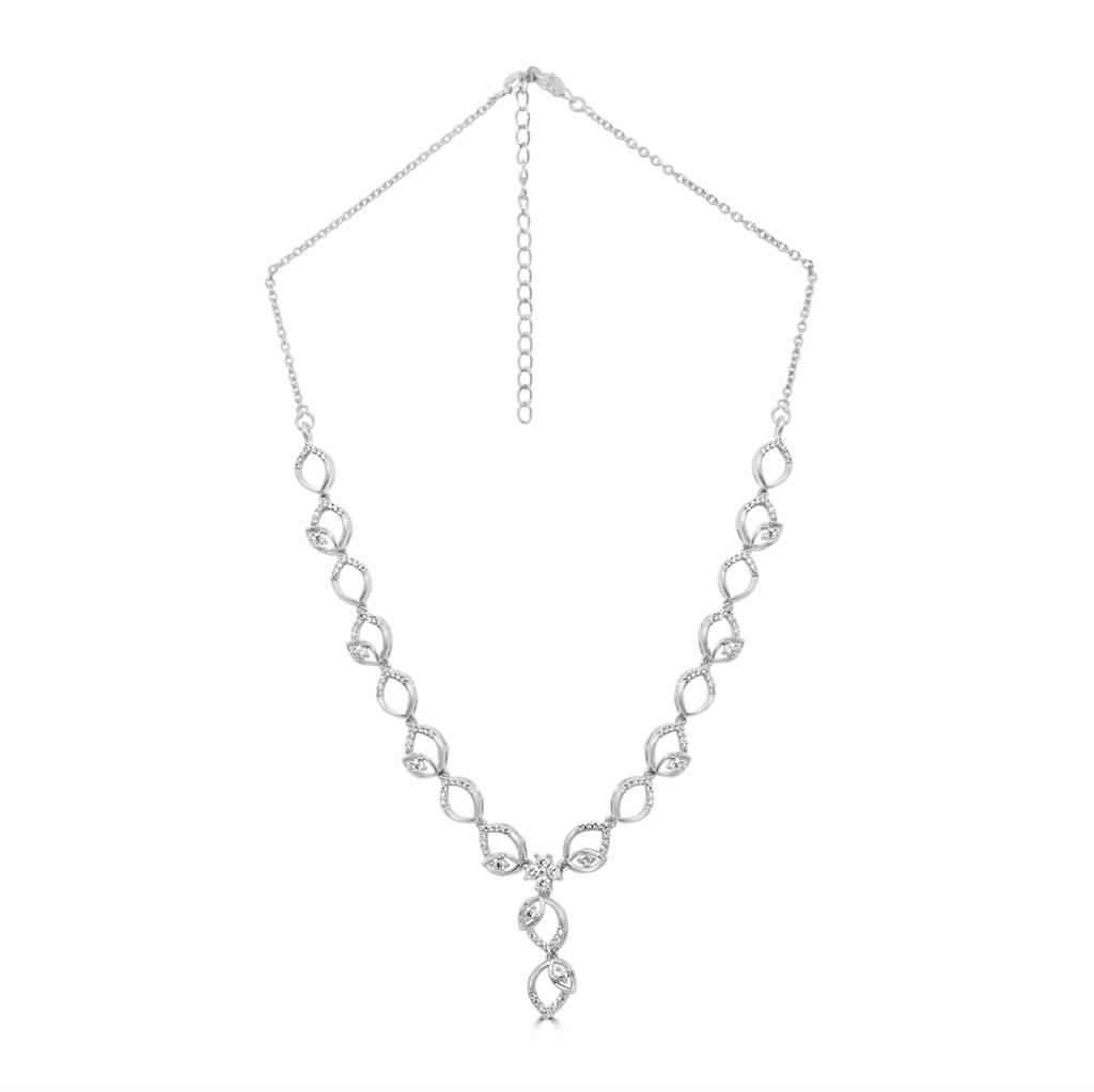 925 Pure Silver Necklace Set : NL1059
