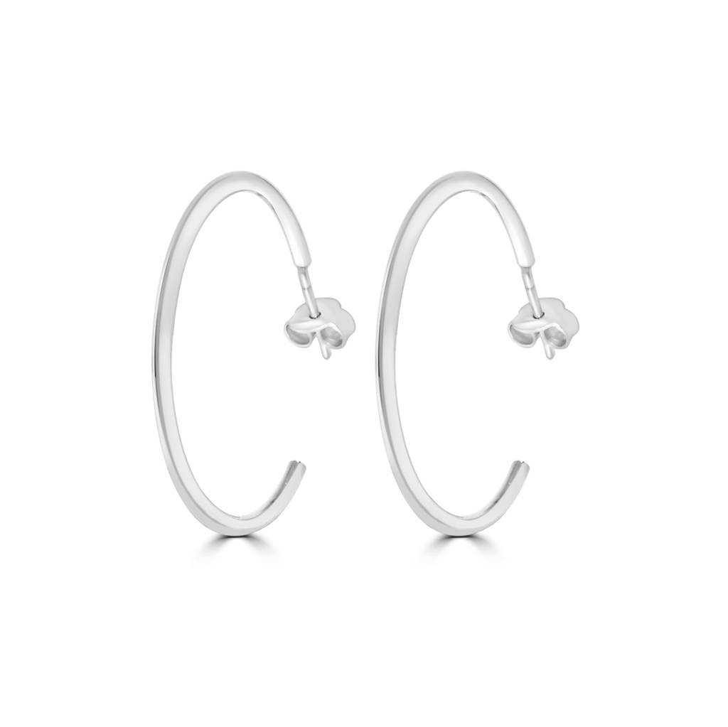 925 Pure Silver Gorgeous Hoop Earrings : TWP1204