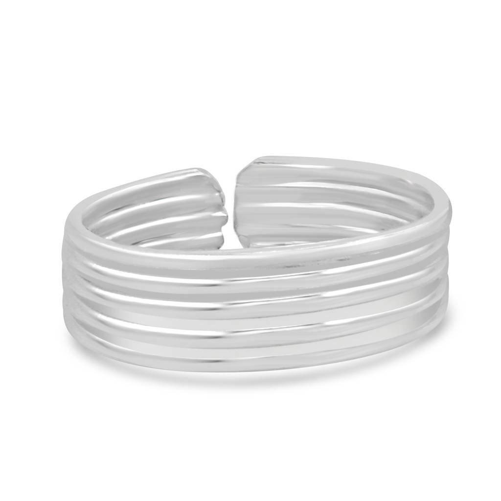 925 Pure Silver Traditional Toe Ring | Ethnic Silver Toe Ring : TOER1003