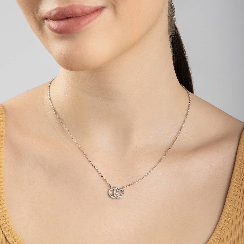 Gg Necklace Sterling Silver Silver