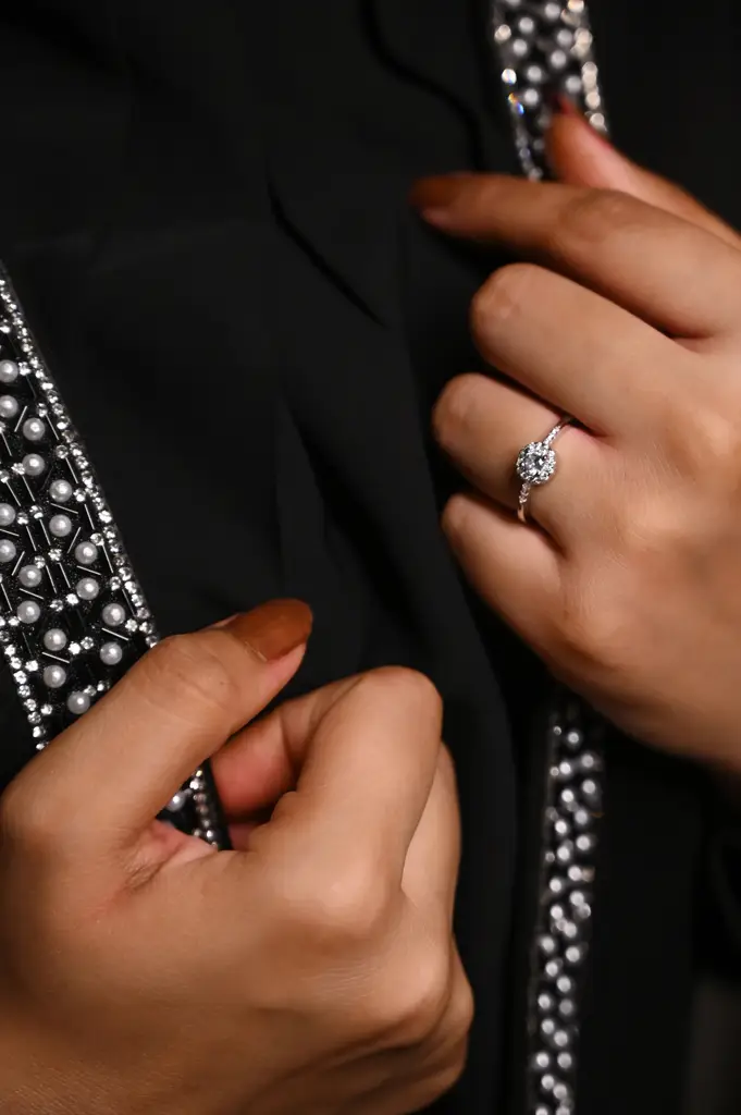 Silver Halo Bliss Ring : KR038