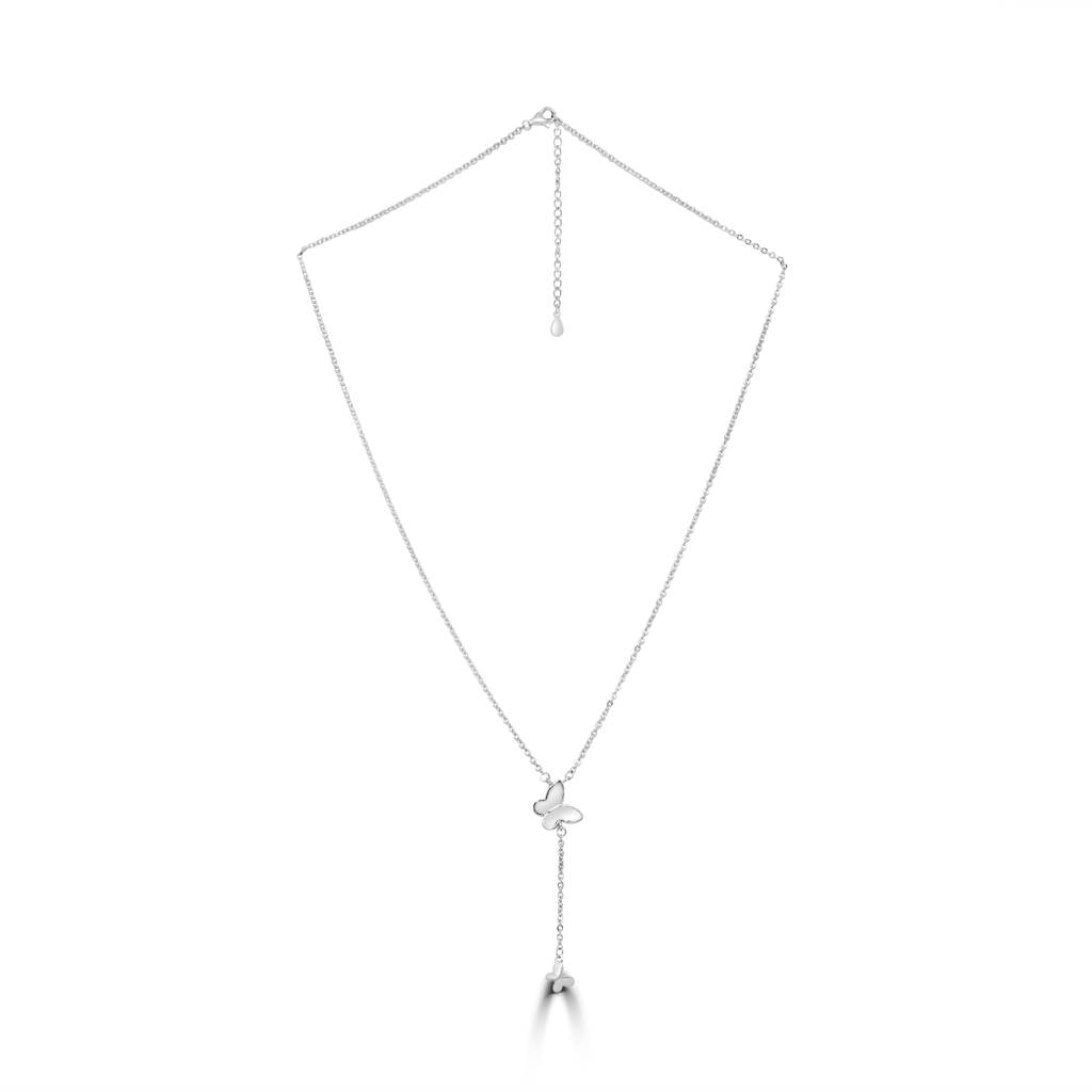 925 Pure Silver Charming Butterfly Chain Pendant : CP1030