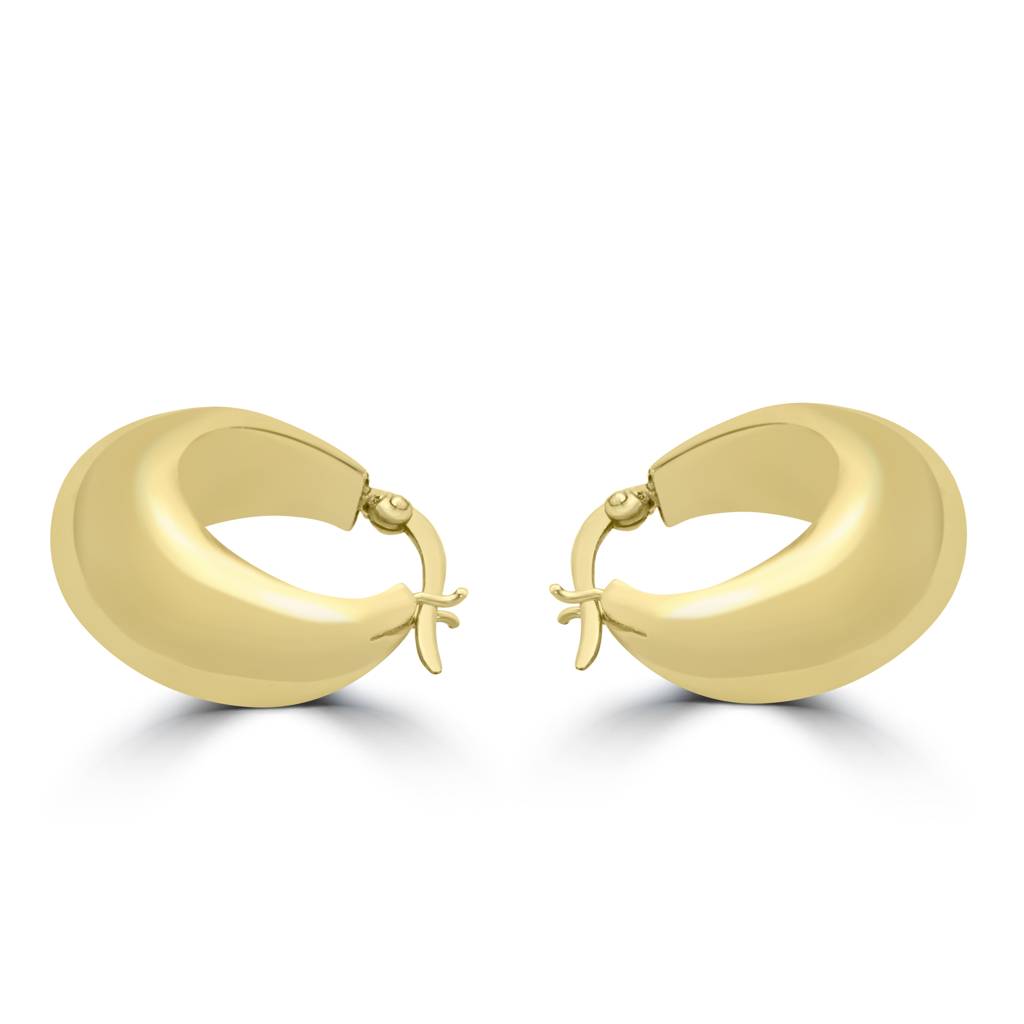 Radiant Sterling Silver Hoop Earrings With A Classic Design For A Touch Of Luxury : TWP1263