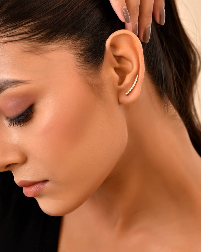 Spark Climber Earrings : JEW-EAR-GLD-001