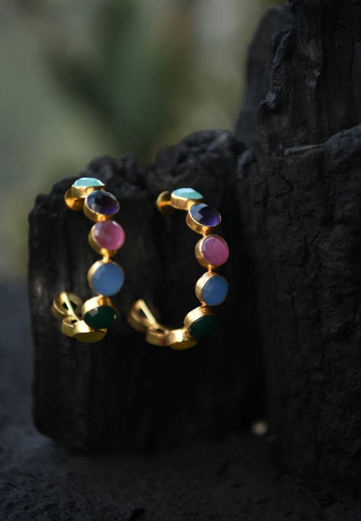 Emily Rainbow Hoops : GRE35