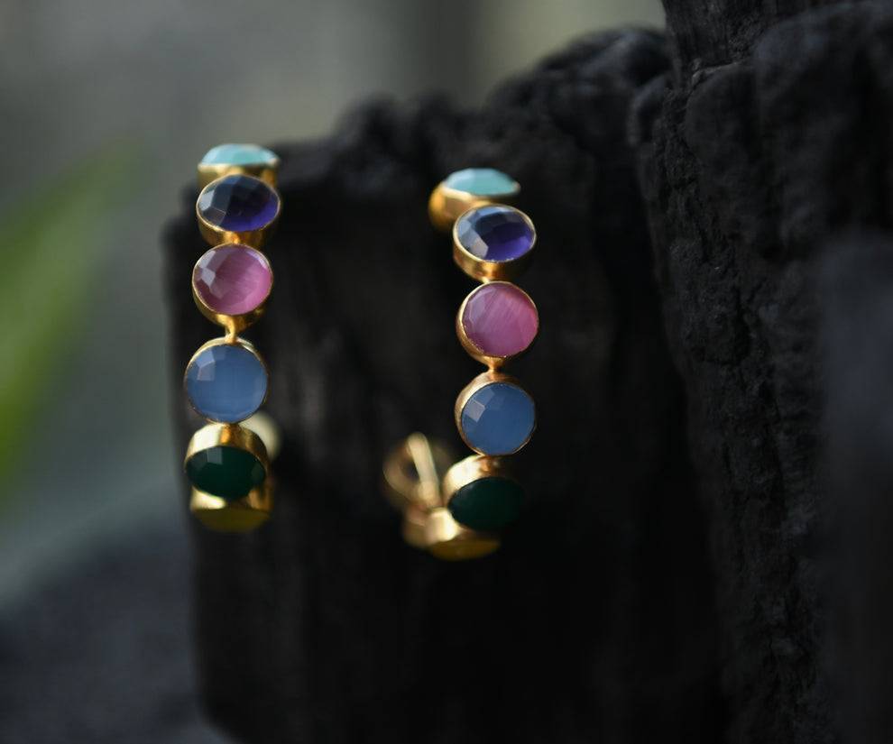 Emily Rainbow Hoops : GRE35