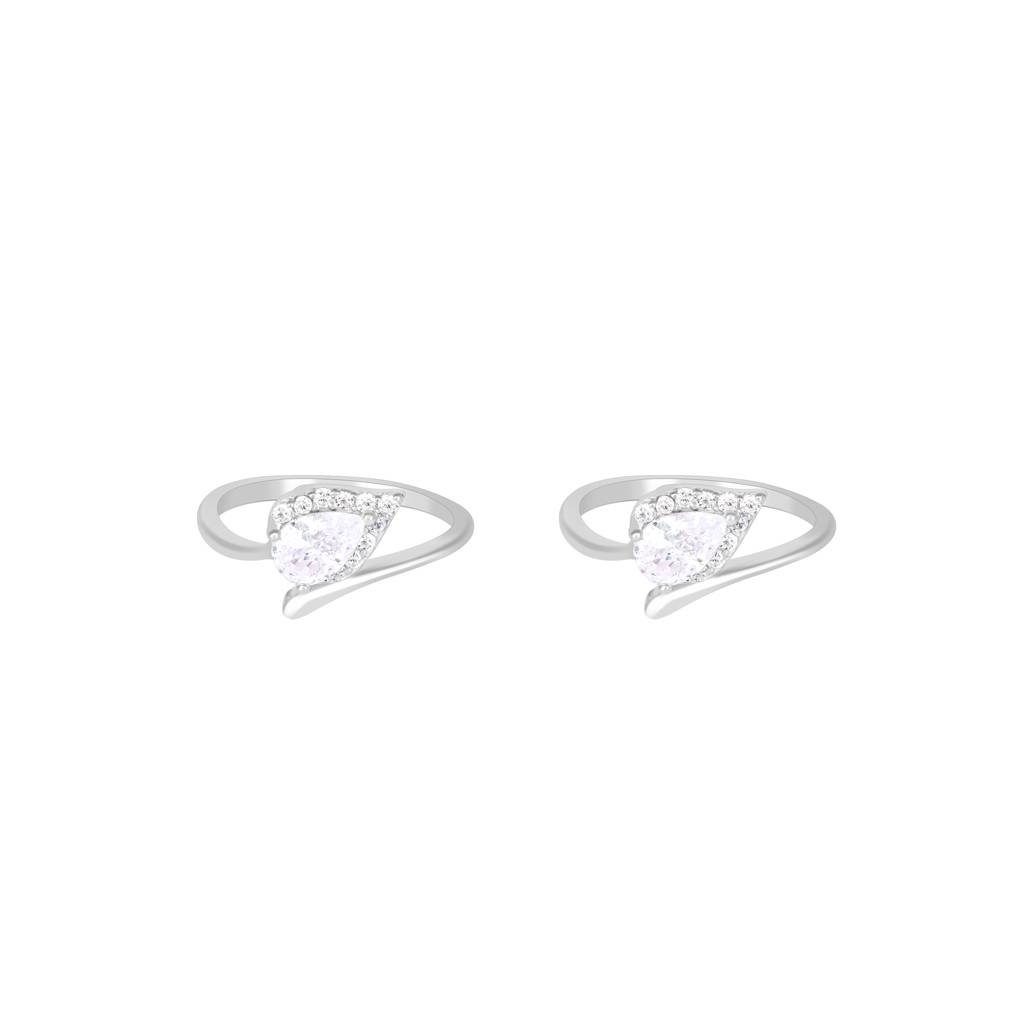 Stone Pointed Toe Ring : DTR108