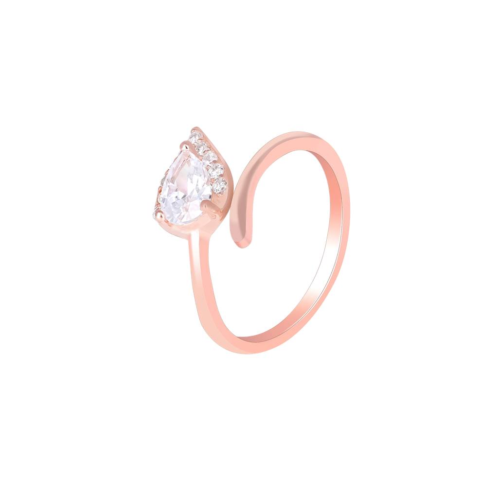 Stone Pointed Toe Ring : DTR117