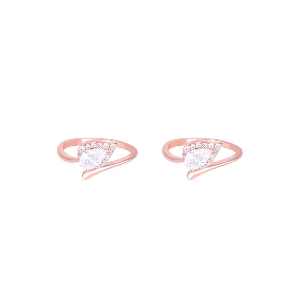 Stone Pointed Toe Ring : DTR117