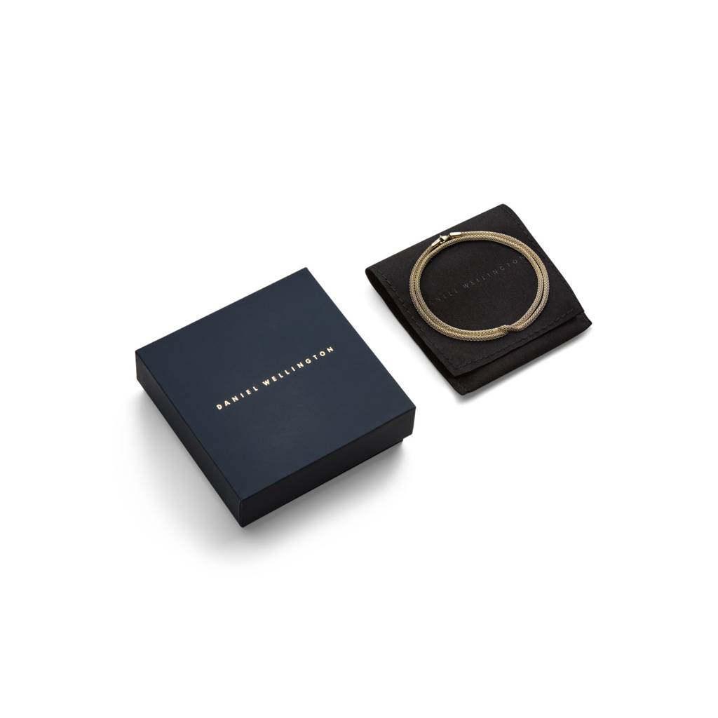 Daniel Wellington Tide Mesh Gold Metal Necklace : DW00401099