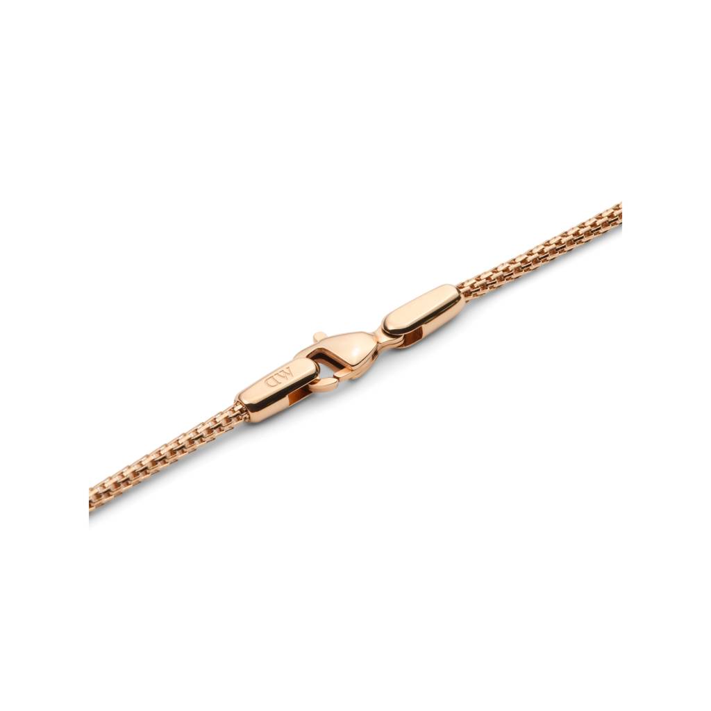 Daniel Wellington Tide Mesh Rose_Gold Metal Necklace Unisex : DW00401103