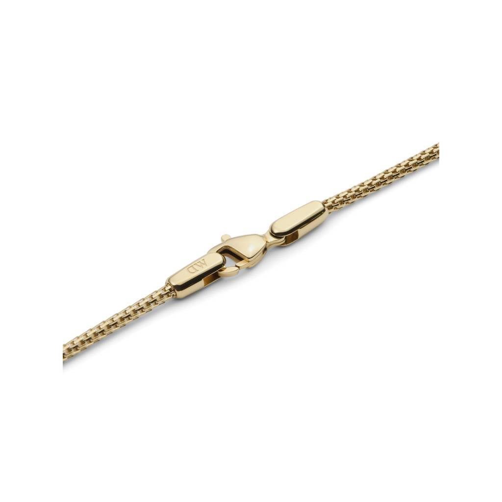 Daniel Wellington Tide Mesh Gold Metal Necklace Unisex : DW00401104