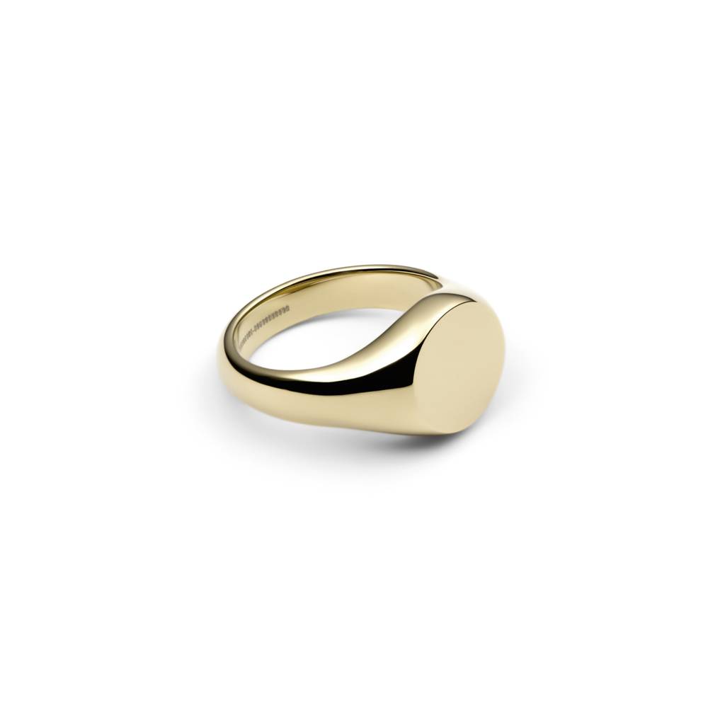 Daniel Wellington Classic Signet Gold Metal Ring Unisex : DW00401178