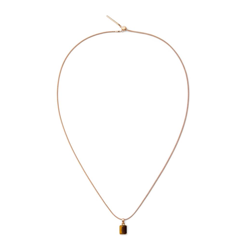 Daniel Wellington Octagon Tiger-Eye Metal Charm For Women : DW00401468