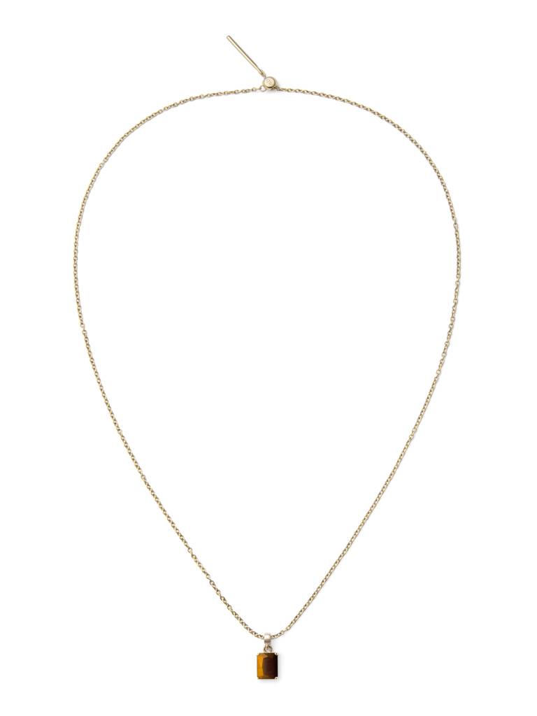 Daniel Wellington Octagon Tiger-Eye Metal Charm For Women : DW00401469