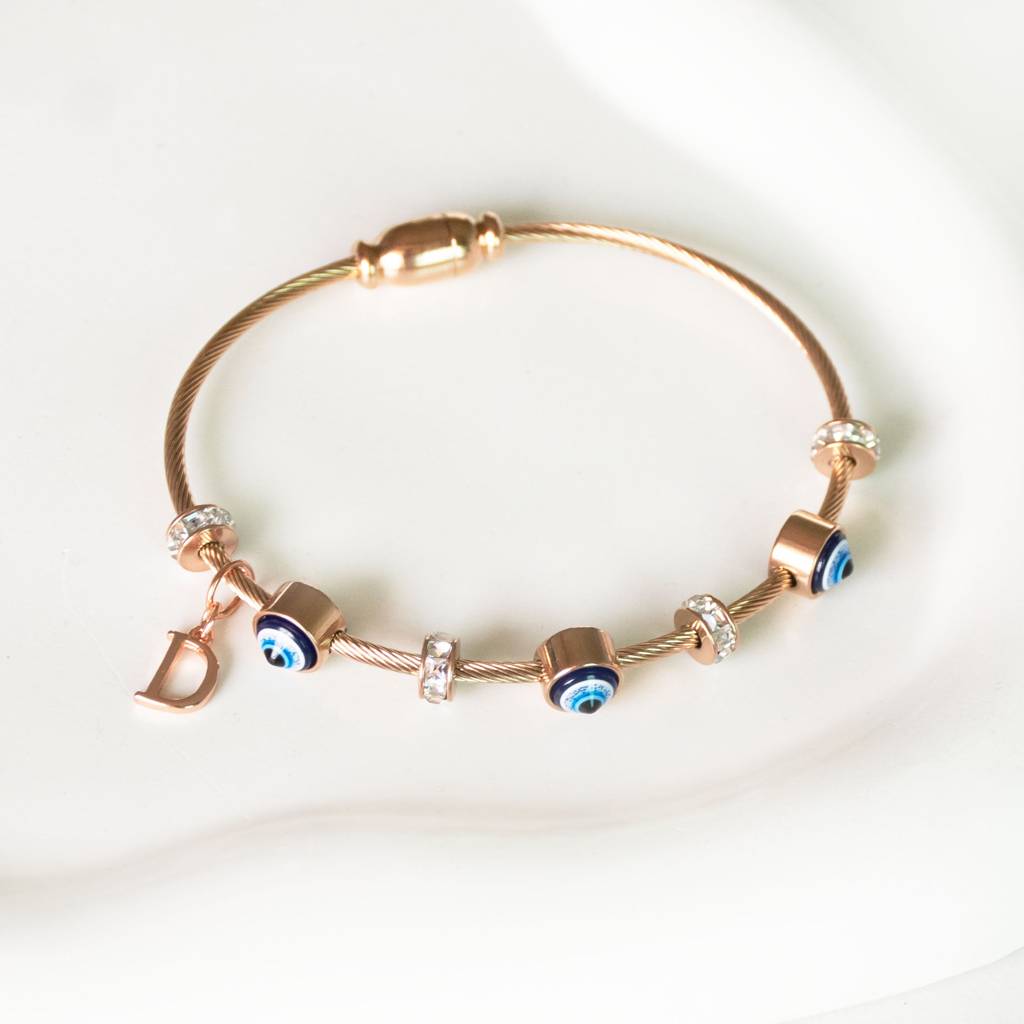 Classic-Evil-Eye-With-Personalized-Initial : BGR267C
