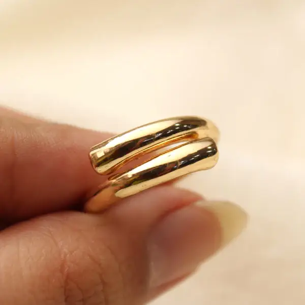 Tfc Debonair Statement Gold Plated Adjustable Ring : 30046