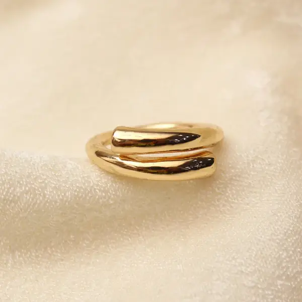 Tfc Debonair Statement Gold Plated Adjustable Ring : 30046