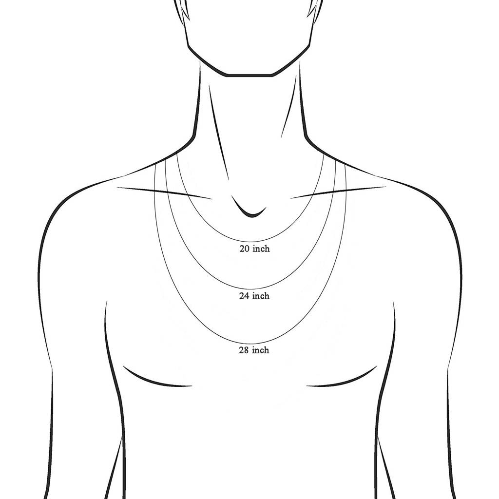 Anti-Tarnish 925 Sterling Silver Snake Chain Necklace In 24 Inches For Men & Boys : CSCHAINM2_24