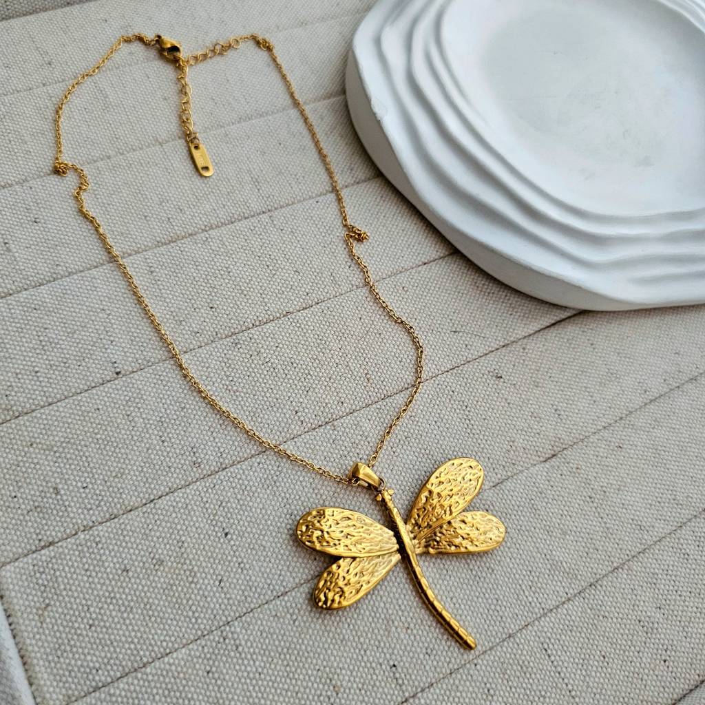 Dragonfly Pandent Necklace : TAA-9999904734213-NECKLACE