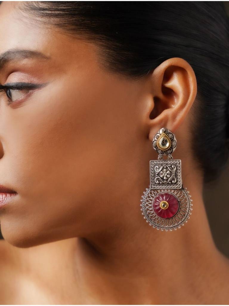 Stunning Dualtone Earring : DualToneEarring22(190)