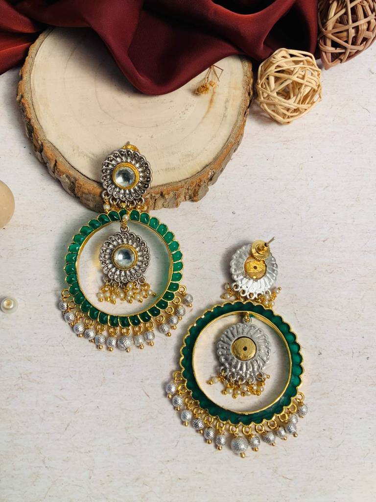 Mesmerizing Dualtone Earring : DualToneEarring26(235)