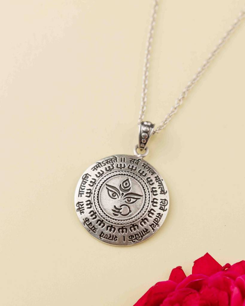 Durga Maa Mantra Auspicious Pendant : SP4905-1