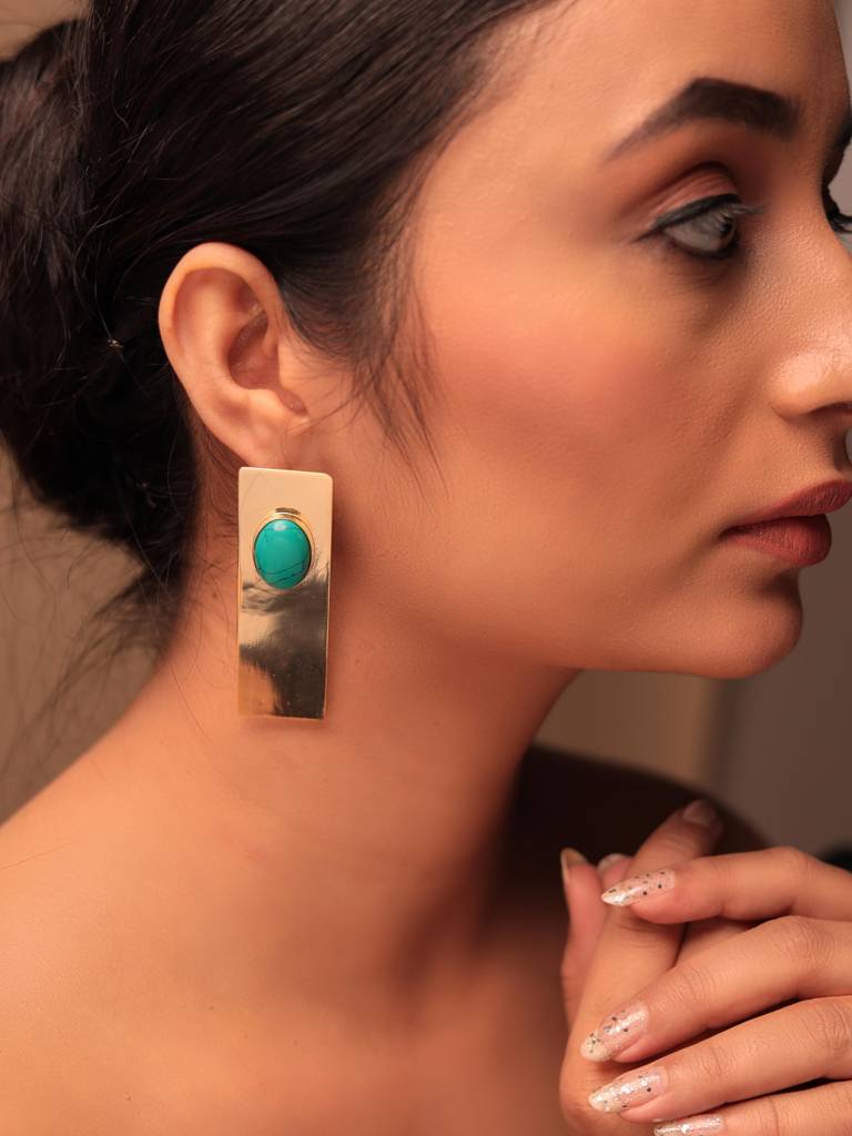 Zora Turquoise Earrings : MOK-E-566
