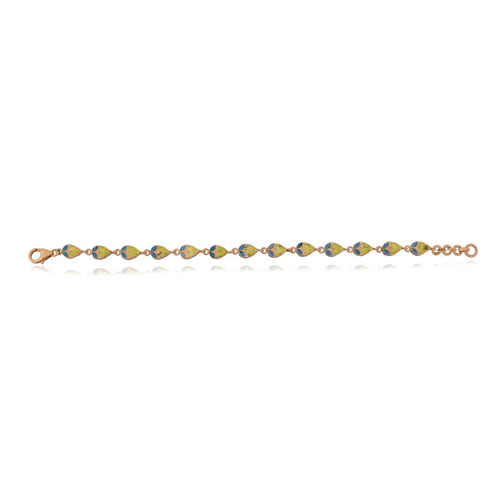 Noorie Bracelet In Jadau With Meenakari : E-BRA-109