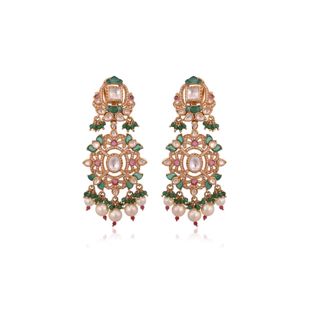 Gulbadan Meenakari Chandeliers : E-E-113