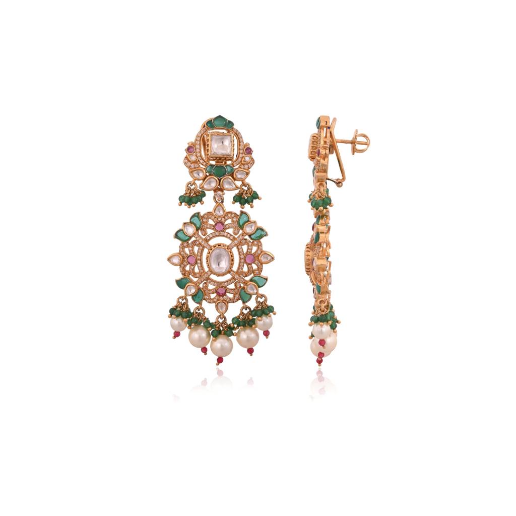 Gulbadan Meenakari Chandeliers : E-E-113