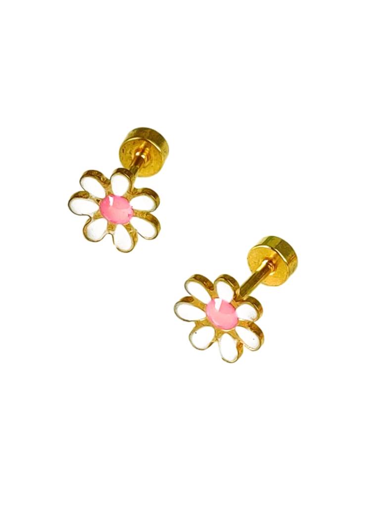 Daisy Second Piercing Studs : E-FL-4-W