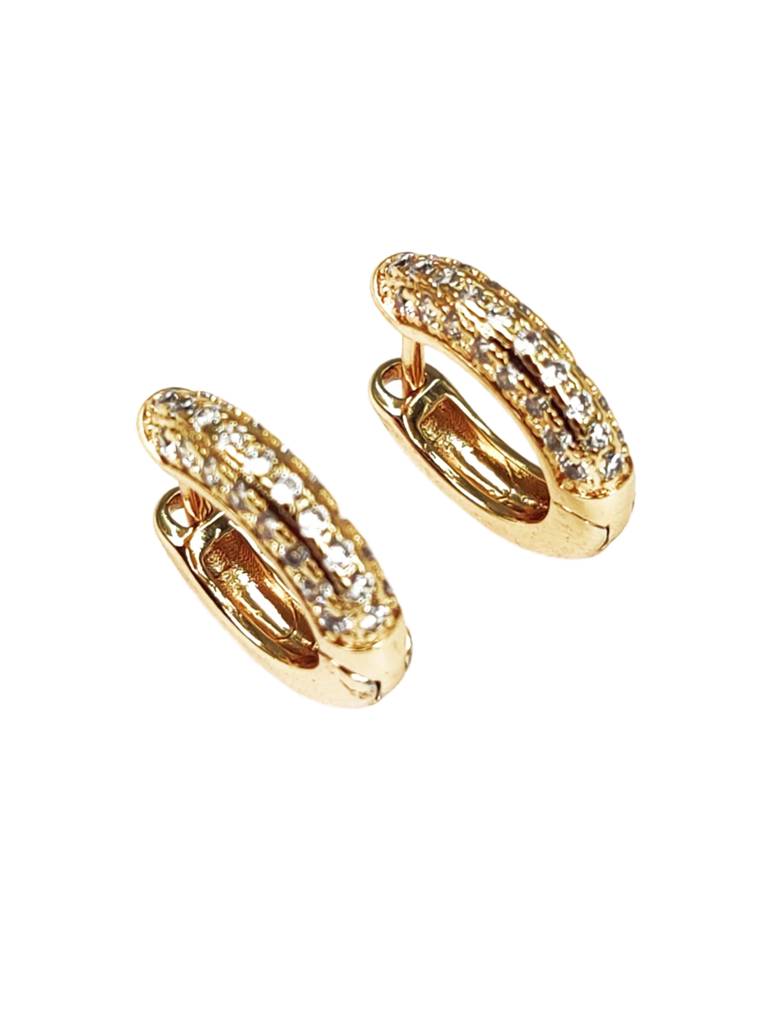 Crystal Jay Huggie Hoops : E-HU-61-0