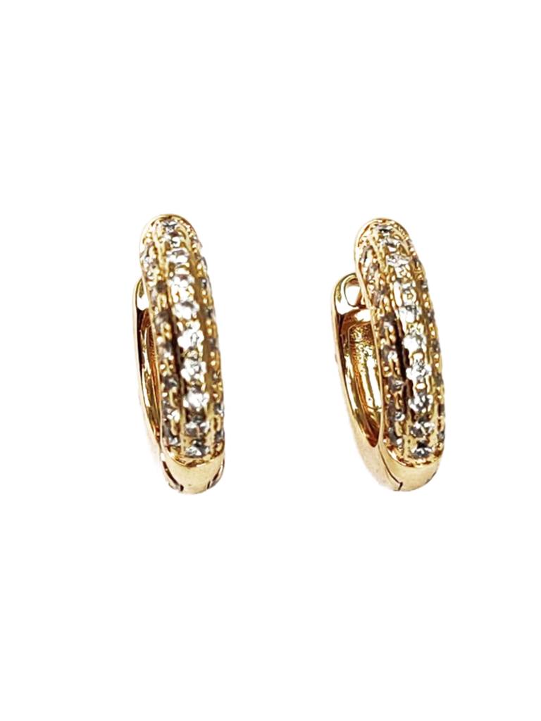 Crystal Jay Huggie Hoops : E-HU-61-0