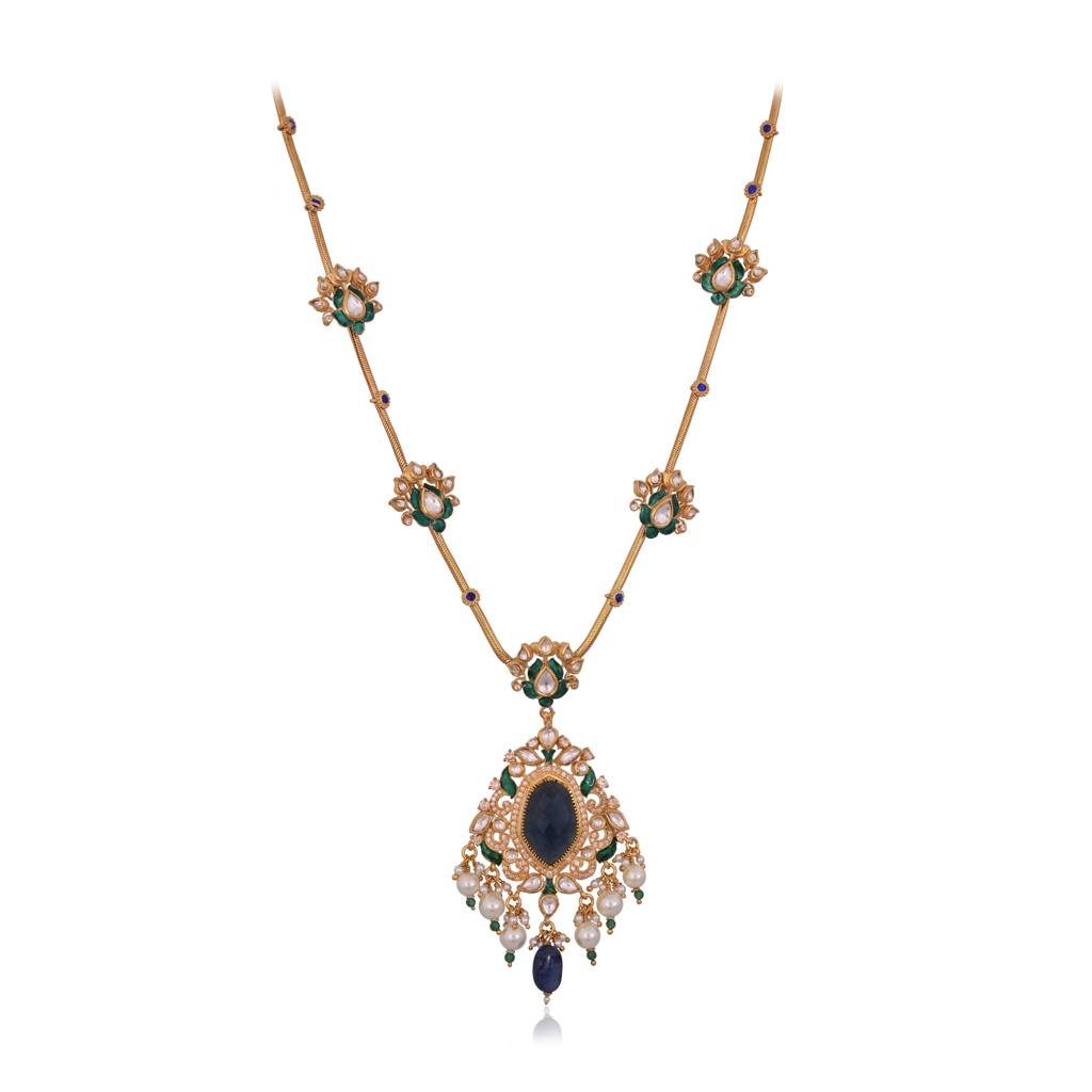 Midnight Meher Pendant Necklace : E-L-108
