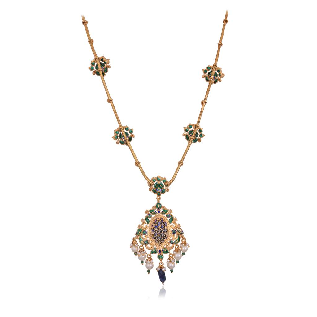 Midnight Meher Pendant Necklace : E-L-108