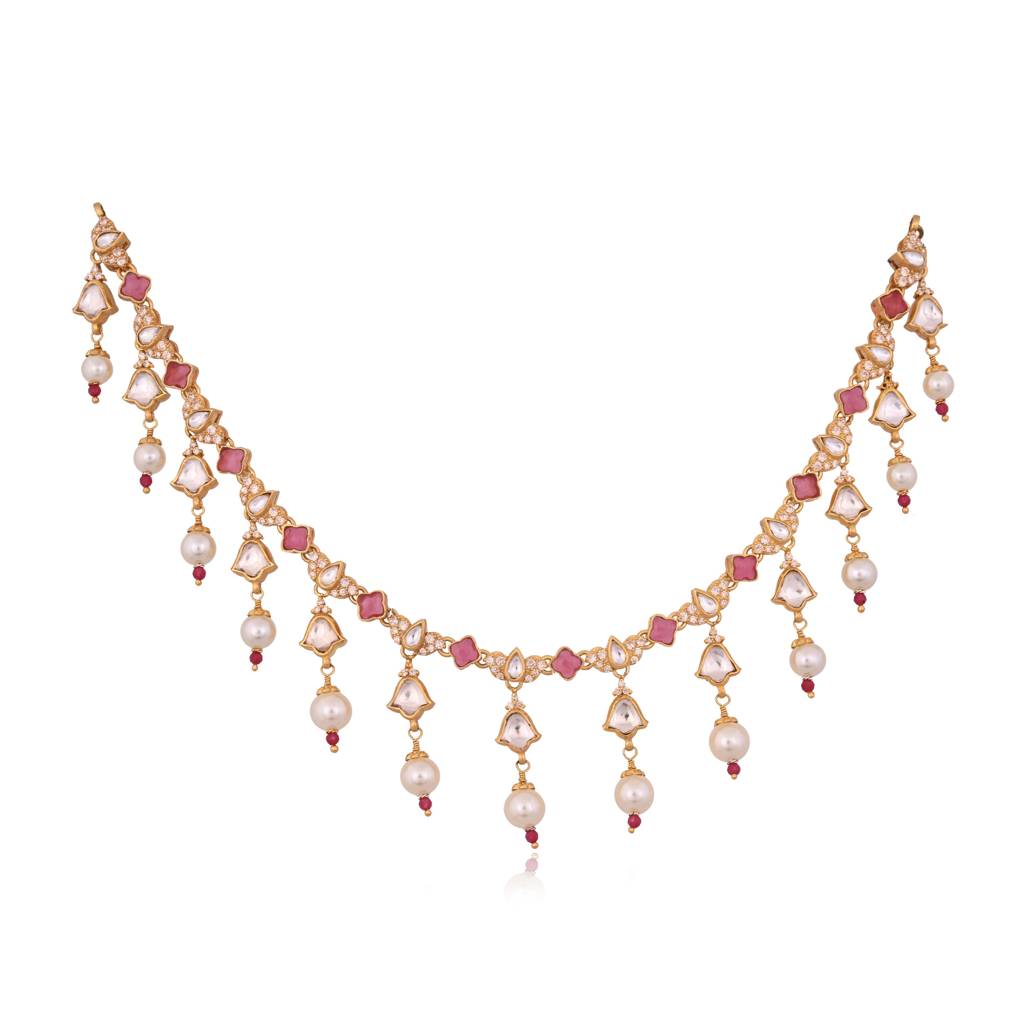 Gulzar Jharokha Pearl Set : E-N-111