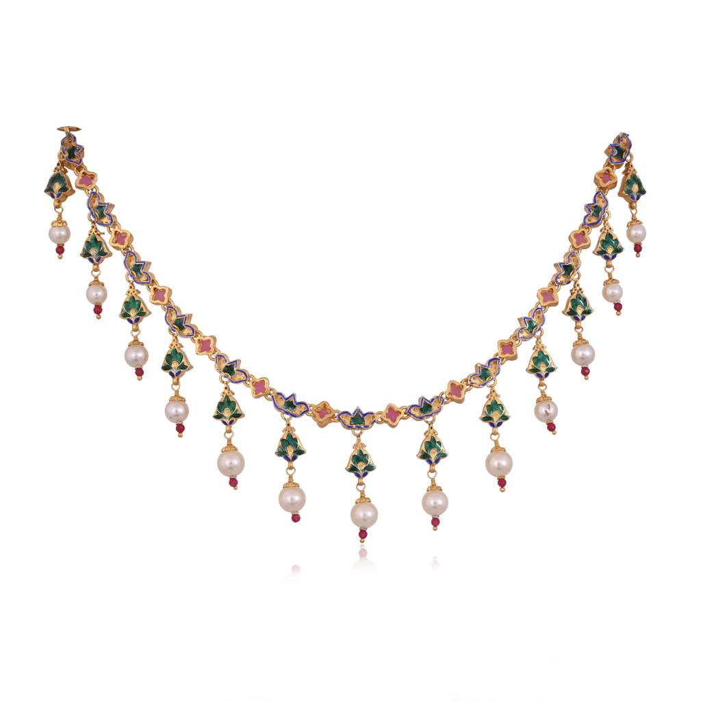 Gulzar Jharokha Pearl Set : E-N-111