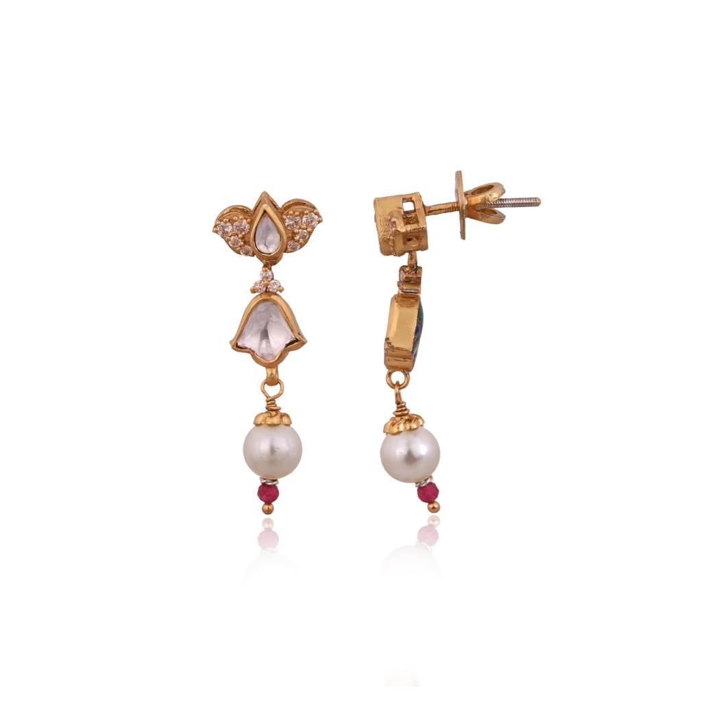 Gulzar Jharokha Pearl Set : E-N-111