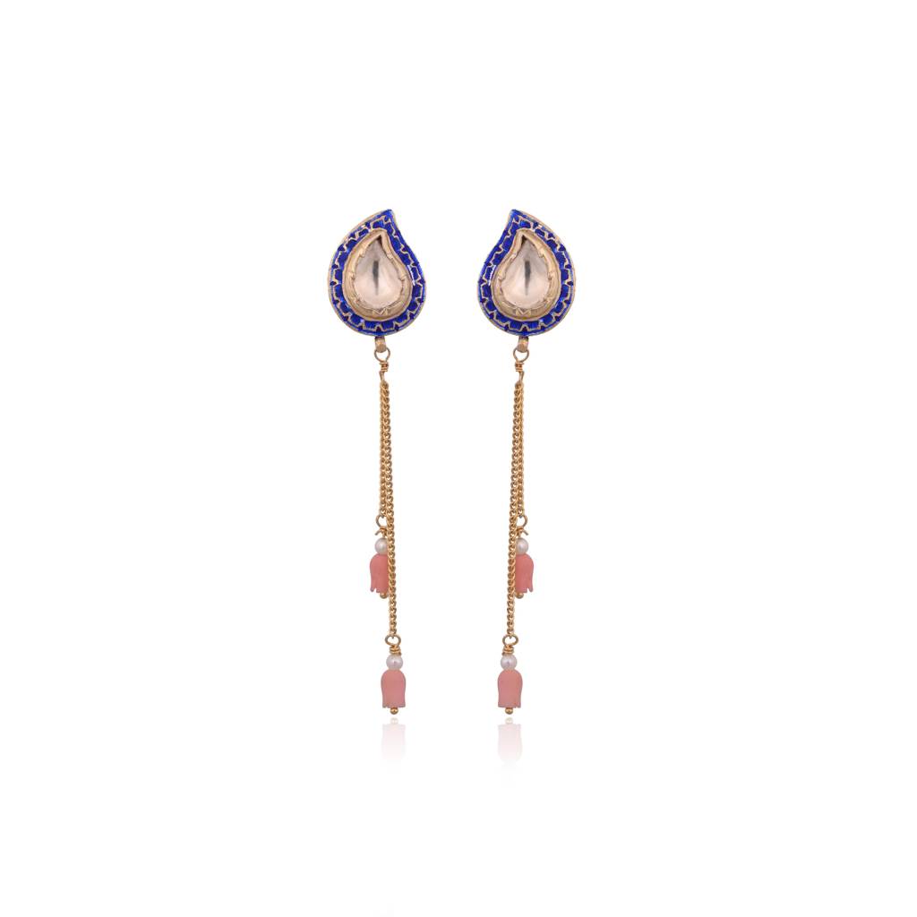 Gulrukh Enamel Drop Necklace : E-P-112