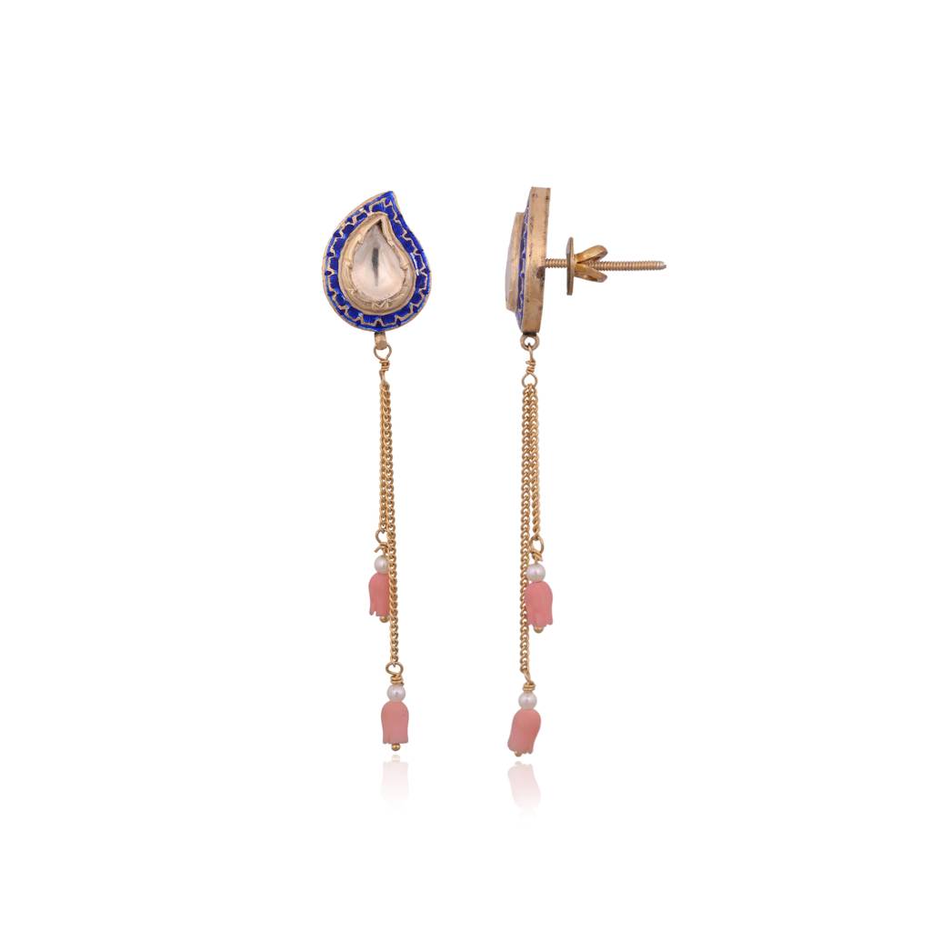 Gulrukh Enamel Drop Necklace : E-P-112