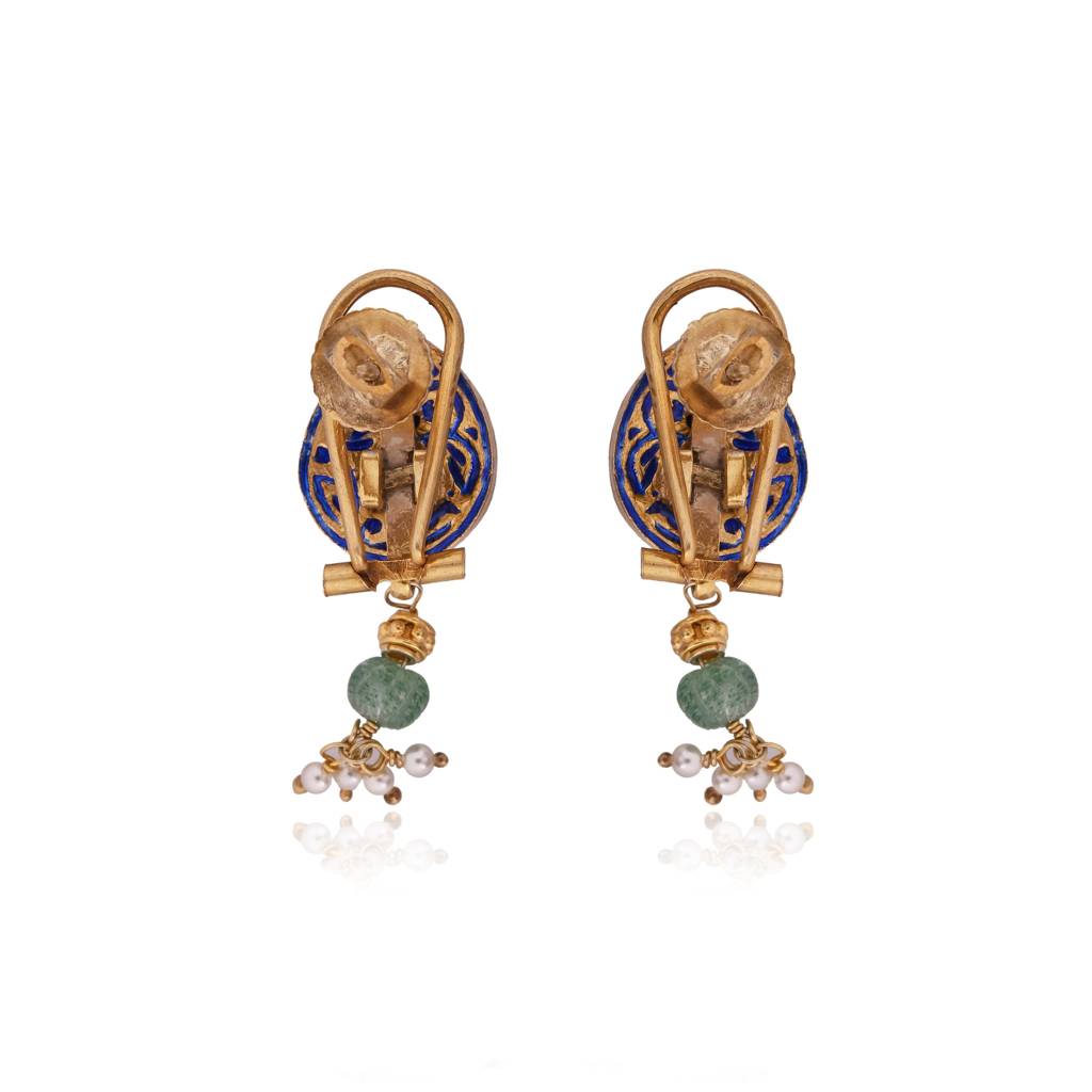 Aaravi Meenakari Drop Pendant : E-P-126
