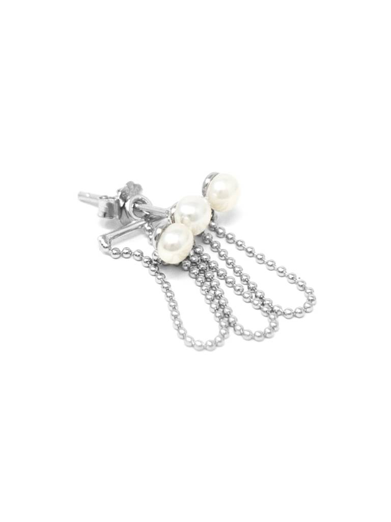 Mannash Pearl Waterfall Sterling Silver Dangler Earrings : MCSEG636D1503