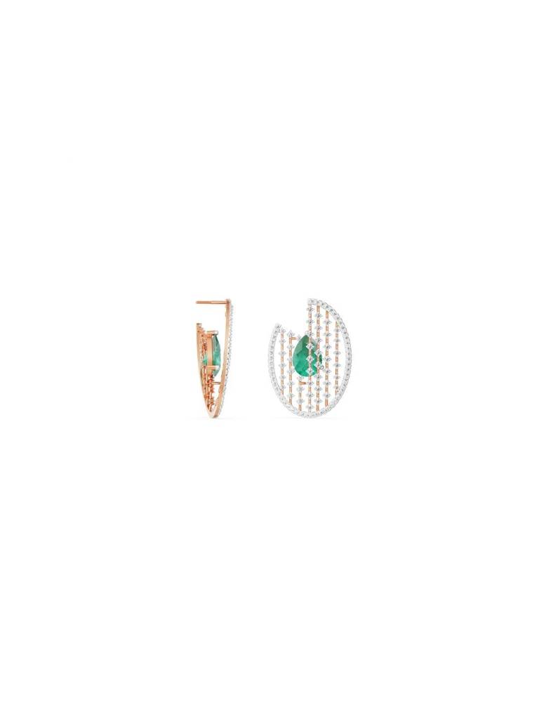 Glamorous Emerald Diamond Earrings : E1003