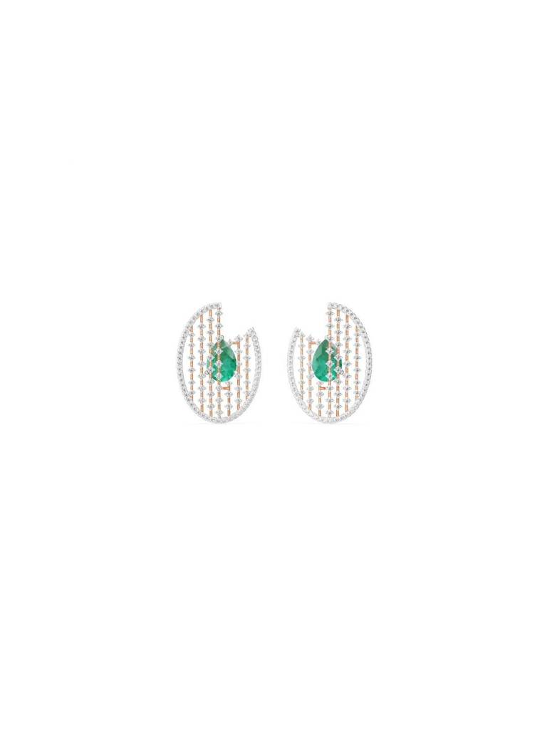 Glamorous Emerald Diamond Earrings : E1003