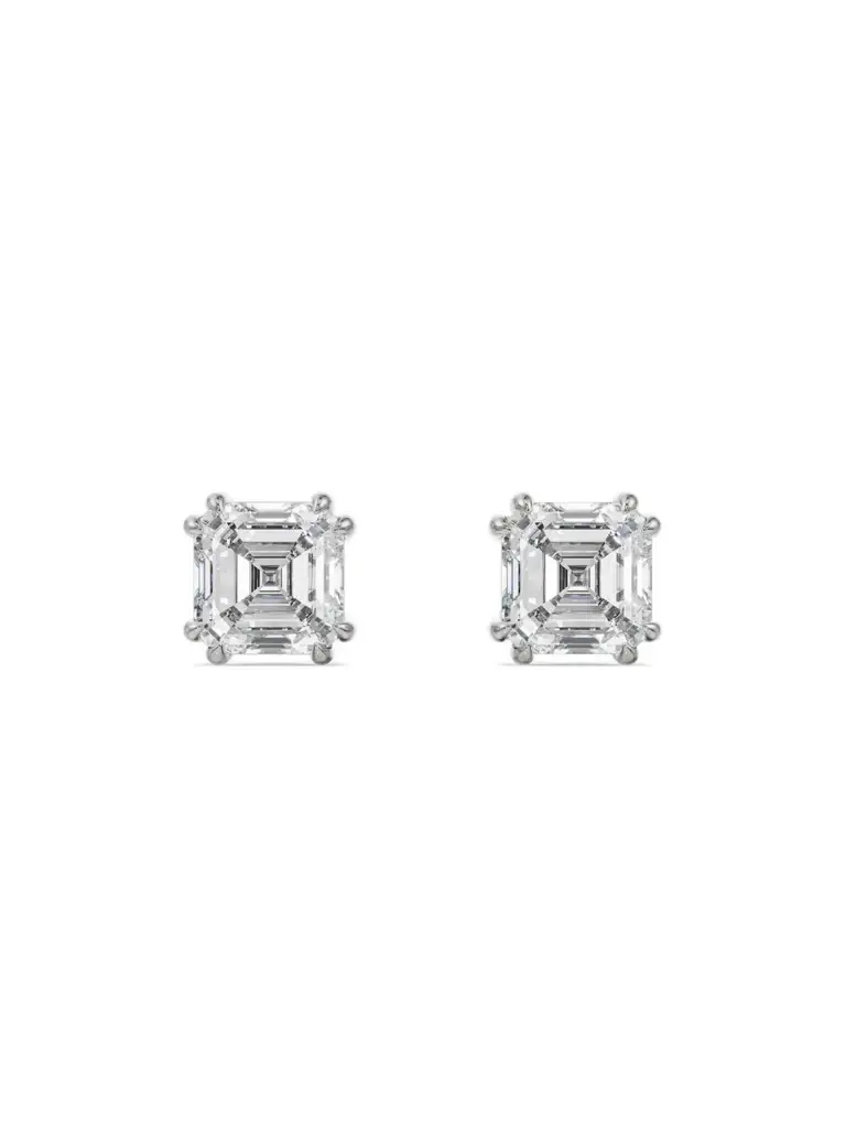 0.5 Ct Asscher Lab Grown Diamond Studs : E1063