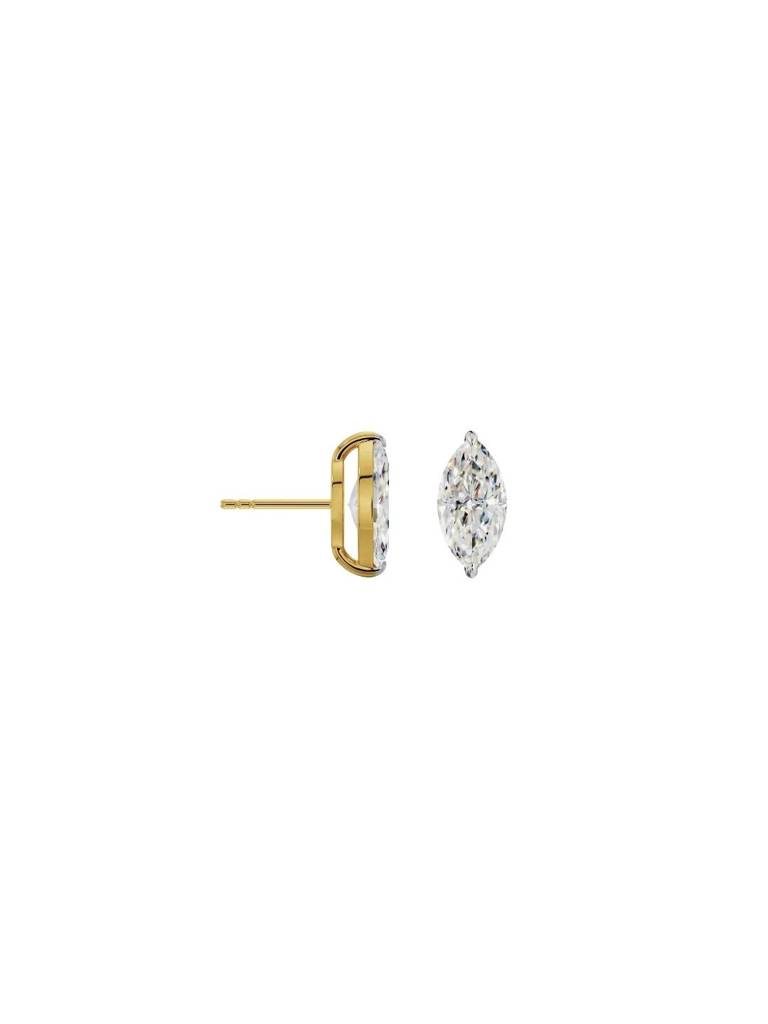 0.5 Ct Marquise Lab Grown Diamond Studs : E1070