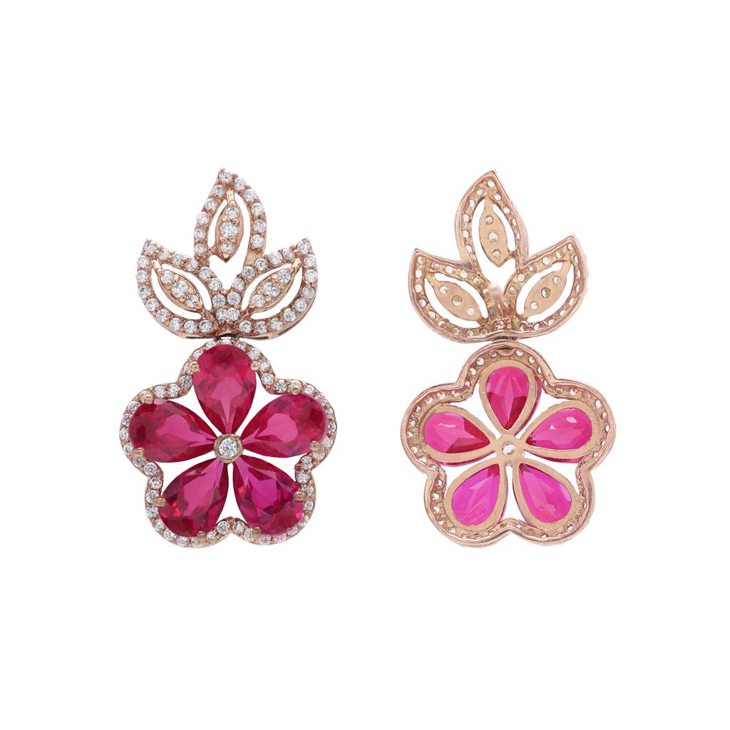 Leaf And Stone Earrings : E2057
