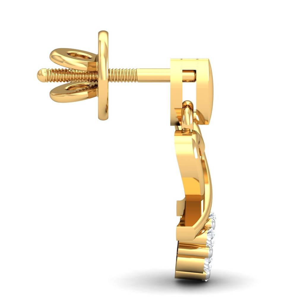 KuberBox 18K Yellow Gold Mavin Stud Earrings