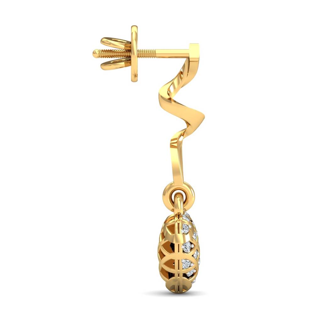 KuberBox 18K Yellow Gold Amor Ciego Earrings